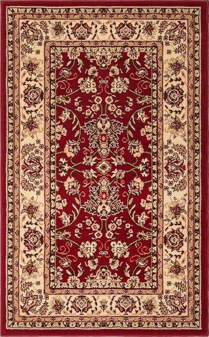Unique Loom Sialk Hill Collection Area Rug - Washington (3' 3" x 5' 3" Rectangle Burgundy/Cream)