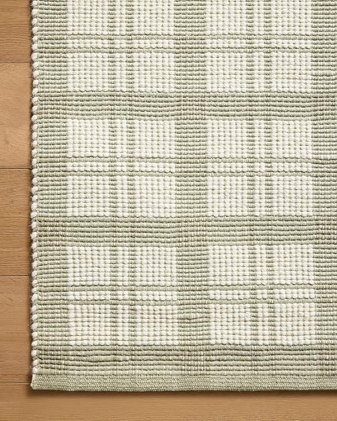 Loloi Magnolia Home by Joanna Gaines Ryder Collection RYD-01 Sage/Ivory 8'-6" x 11'-6" Area Rug