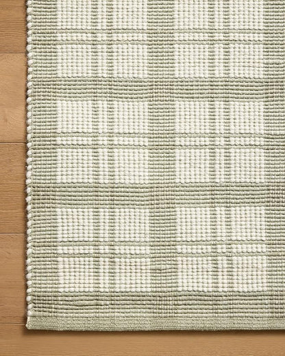 Loloi Magnolia Home by Joanna Gaines Ryder Collection RYD-01 Sage/Ivory 8'-6" x 11'-6" Area Rug