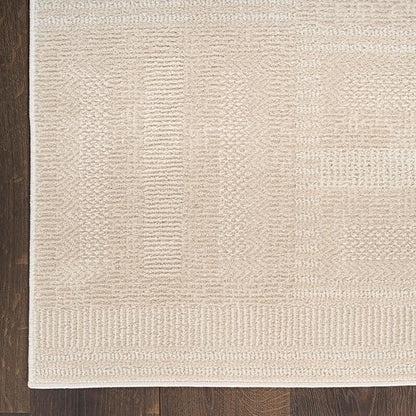 Nourison Home Nordic Taupe 2' x 6' Area Rug - Easy Clean, Non Shedding, Bed Room, Living Room, Dining Room, Kitchen (6' Runner)