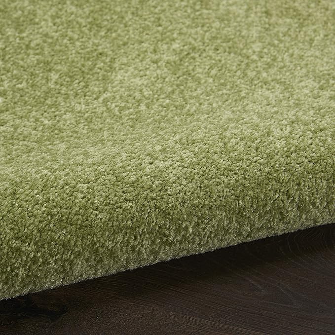 Nourison Home Nourison Essentials Green 9' x Square Area Rug - Easy Clean, Non Shedding, Bed Room, Living Room, Dining Room, Kitchen (9' x Square)