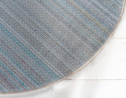 Unique Loom Solo Collection Area Rug - Calabasas (6' 1" Round, Ivory)