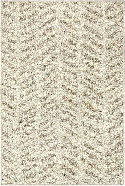Dash & Albert Rowley Grey Machine Washable Rug, 7.5 X 9.5 Feet, Grey Graphic Pattern - Premium Luxury Hotel Quality Soft Breathable Hypoallergenic Machine Washable Easy Care All Season Comfortable