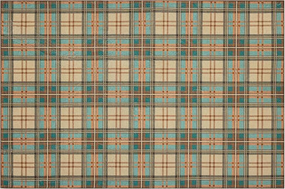 Area Rug Non Slip Machine Washable Ultra Soft Living Room/Bedroom/Kitchen/Outdoor/Classroom Plaid, 8'×10'