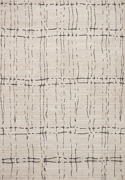 Loloi Darby Collection DAR-06 Sand/Dk. Grey 2'-7" x 8'-0" Runner Rug