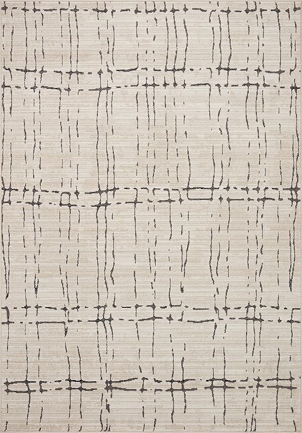 Loloi Darby Collection DAR-06 Sand/Dk. Grey 2'-7" x 4' Accent Rug