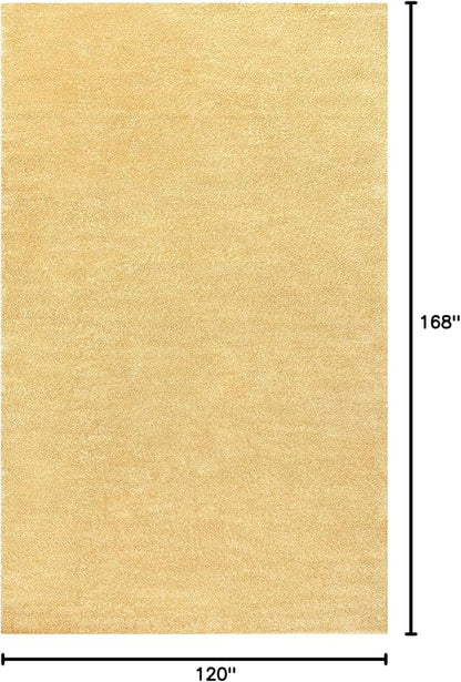 JONATHAN Y Haze Solid Low-Pile Mustard Indoor Area Rug 10x14, Coastal,Bohemian,Minimalist,Classic, Easy-Cleaning for Living Room,Bedroom,Kitchen,Pet Friendly,Non-Shedding (SEU100B-14)