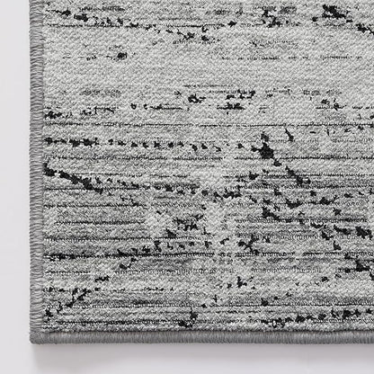 LUMI Washable Area Rug 8x10 for Living Room, Ultra Soft Stain Resistant Carpet with Non Slip Rubber Backing, Non-Shedding Low Pile Rugs for Bedroom, Dining Room, Indoor, Office
