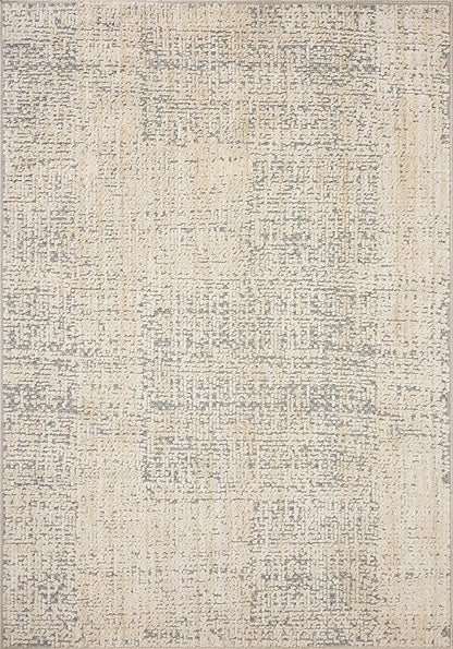 Loloi Amber Lewis Bexley Collection BEX-03 Natural/Slate 9' x 13' Area Rug Neutral, Textured, Living, Bedroom, Dining, Carpet