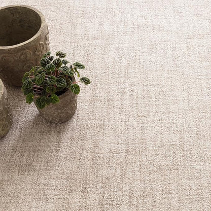 Dash and Albert Crosshatch Wool Area Rug - 5' x 8' Ivory Solid Hand Micro Hooked Accent Rug - Durable, High Traffic Areas Bedroom, Hallway, Stairs - Premium Luxury Hotel Quality Soft Breathable
