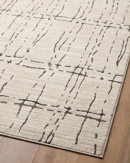 Loloi Darby Collection DAR-06 Sand/Dk. Grey 2'-7" x 4' Accent Rug