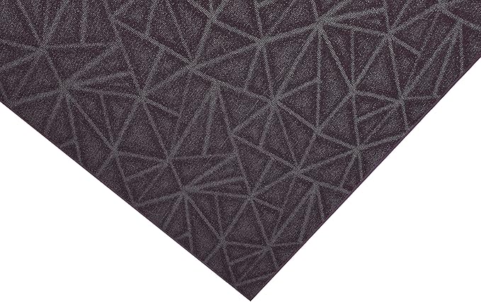 Furnish my Place Geometrical Pattern Indoor/Outdoor Refine Purple Rug, Abstract Area Rug, Doorway Mat, Contemporary Rug for Living Room, Entryway, Made in USA - 3' x 4' Oval