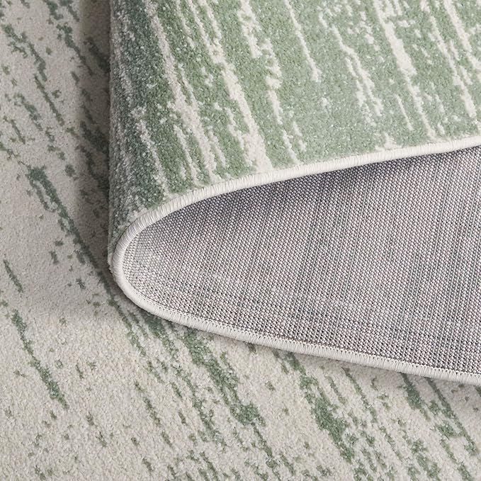 SAFAVIEH Adirondack Collection Area Rug - 5'1" x 7'6", Sage & Ivory, Modern Ombre Design, Non Shedding & Easy to Clean, Ideal for Living Room, Bedroom, Office, Dining Space (ADR113X)