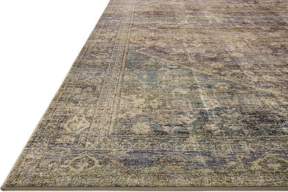 Loloi Amber Lewis Morgan Collection MOG-05 Spice/Lagoon 2'-3" x 11'-6" 38" Thick Runner Rug feat. CloudPile, Neutral, Room Décor, Vintage Inspired, Livingroom, Bedroom, Dining Area