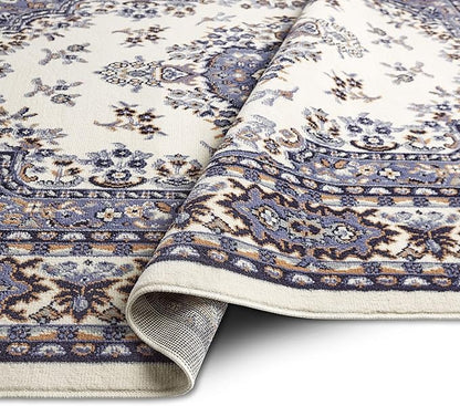 Home Dynamix Premium Sakarya Traditional Medallion Border Area Rug, Porcelain, 3'7"x5'2" Rectangle