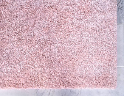Unique Loom Solo Collection Area Rug - Calabasas (5' 3" x 7' 7" Rectangle, Pink)