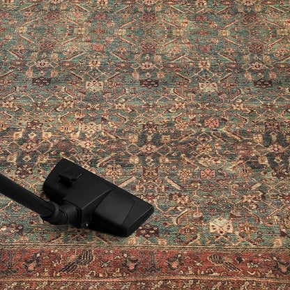 Keen Home Design 2x3 Rug - Machine Washable Entry Rug with Non-Slip Backing, Ideal for Enteryway, Kitchen, Bathroom, Laundry Room - Vintage, Easy Clean, Durable, Low Pile Rug - (2' x 3')