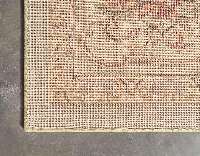 Unique Loom Versailles Collection Traditional Classic Floral Motif Area Rug (2' 7 x 10' 0 Runner, Green/ Ivory)