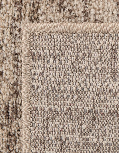 Rugs.com Angelica Collection Rug – 8 Ft Runner Beige Medium-Pile Rug Perfect for Hallways, Entryways