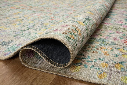 Loloi Rifle Paper Co. Maison Collection MAO-07 Khaki 8'-4" x 11'-6", .19" Pile Height, Area Rug
