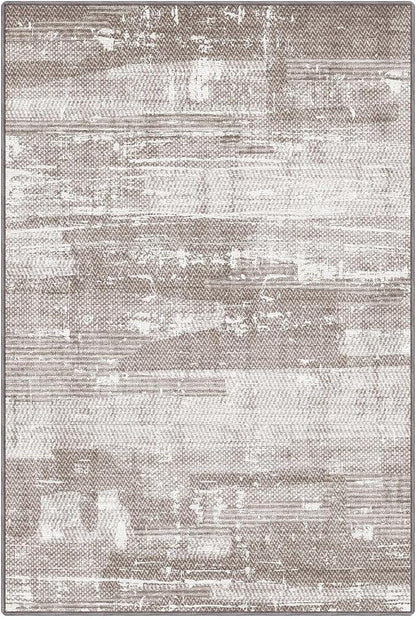 LUMI Washable Area Rug 5x8 for Living Room, Ultra Soft Stain Resistant Carpet with Non Slip Rubber Backing, Non-Shedding Low Pile Rugs for Bedroom, Dining Room, Indoor, Office