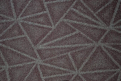 Furnish my Place Geometrical Pattern Indoor/Outdoor Refine Burgundy Abstract Area Rug, Doorway Mat, Contemporary Rug for Living Room, Entryway, Made in USA - 4' x 8' Oval