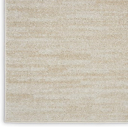 Nourison Home Nourison Essentials Ivory Beige 10' x 14' Area Rug - Easy Clean, Non Shedding, Bed Room, Living Room, Dining Room, Kitchen (10' x 14')