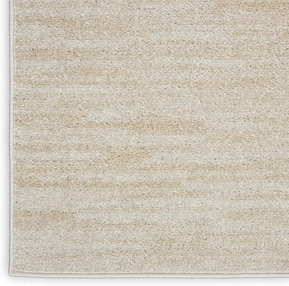 Nourison Home Nourison Essentials Ivory Beige 9' x 12' Area Rug - Easy Clean, Non Shedding, Bed Room, Living Room, Dining Room, Kitchen (9' x 12')