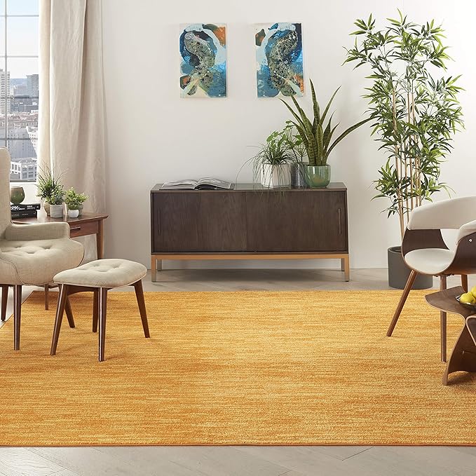 Nourison Home Nourison Essentials Sunburst 7' x Square Area Rug - Easy Clean, Non Shedding, Bed Room, Living Room, Dining Room, Kitchen (7' x Square)