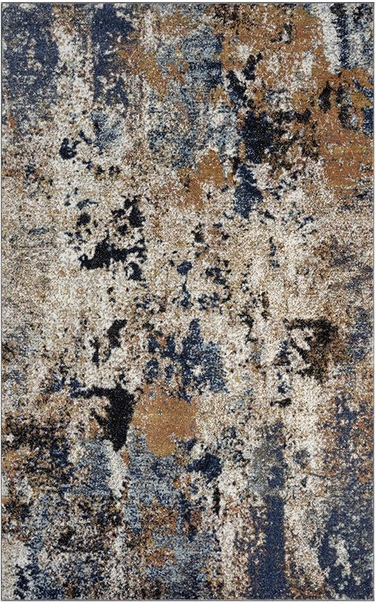 Keen Home Design Area Rugs - 8x10 Non-Shedding, Abstract Rugs for Kitchen, Living Room, Bedroom, Dining Room, Entryway - Size: 7'3" x 10'2", Multi