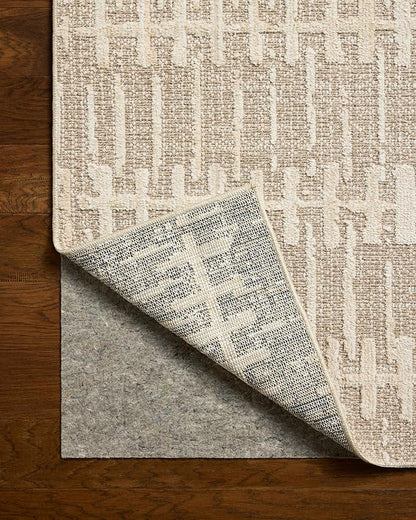 Loloi Amber Lewis Bexley Collection BEX-02 Taupe/Natural 9' x 13' Area Rug Neutral, Textured, Living, Bedroom, Dining, Carpet