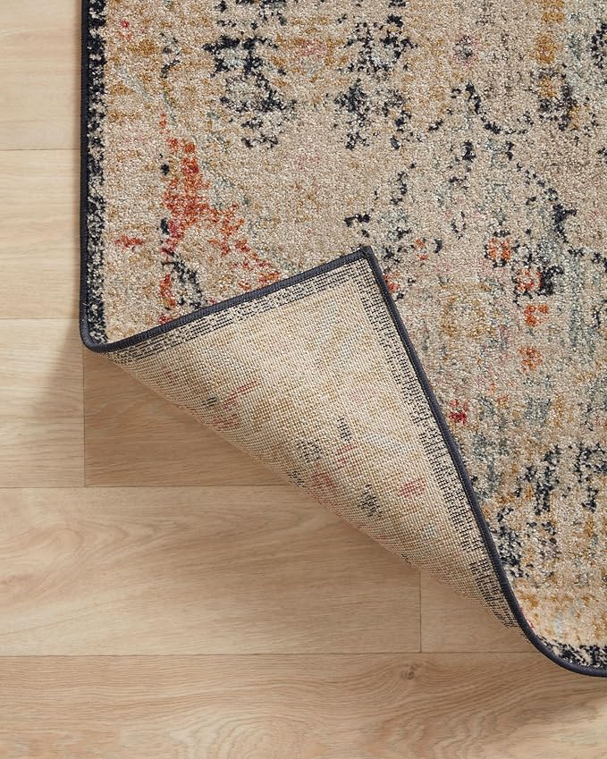 Loloi Jocelyn Collection JOC-07 Khaki/Multi 9'-6" x 12'-6" .38" Thick Area Rug