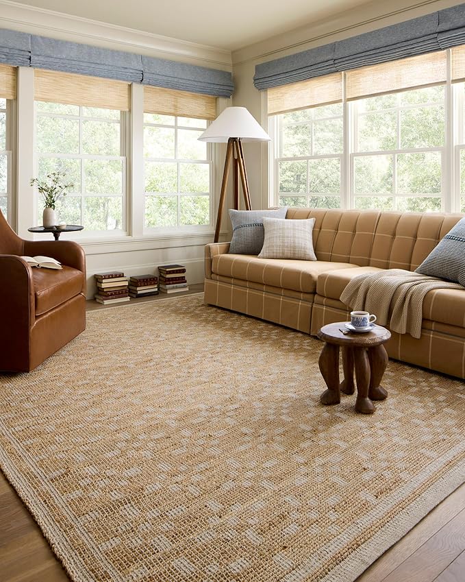 Loloi Chris Loves Julia Judy Collection JUD-07 Natural/Ivory 2'-6" x 7'-6" Runner Rug