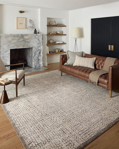 Loloi Darby Collection DAR-04 Ivory/Stone 7'-10" x 10' Area Rug