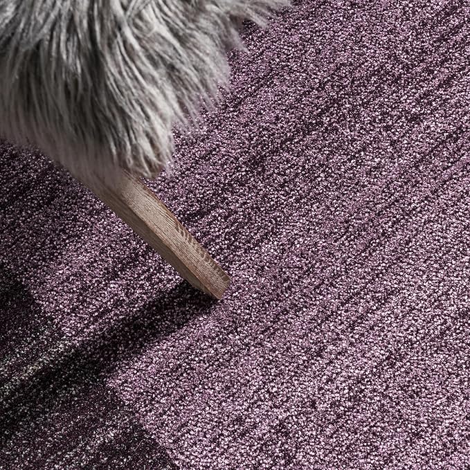 Rugs.com Angelica Collection Rug – 9' x 12' Violet Medium Rug Perfect for Living Rooms, Large Dining Rooms, Open Floorplans