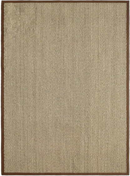 DEXI Area Rug Natural Fiber 6x9, Braided Woven Seagrass Rugs No Shed, Large Soft Neutral Rustic Carpet Mat for Indoor Entryway Outdoor Patio Dining Living Room Bedroom Farmhouse, Natural