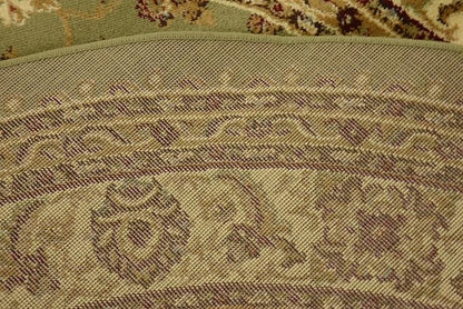 Unique Loom Voyage Collection Traditional Oriental Classic Intricate Design Area Rug (6' 0 x 6' 0 Round, Green/Ivory)
