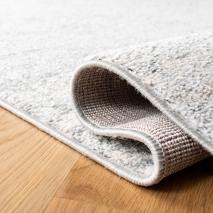 SAFAVIEH Area Rug 10x13 - Tulum Collection - Large - Light Grey & Ivory, Moroccan Boho Tribal Design, Non-Shedding & Easy to Clean, Ideal for Living Room, Bedroom, Dining Space (TUL272F)