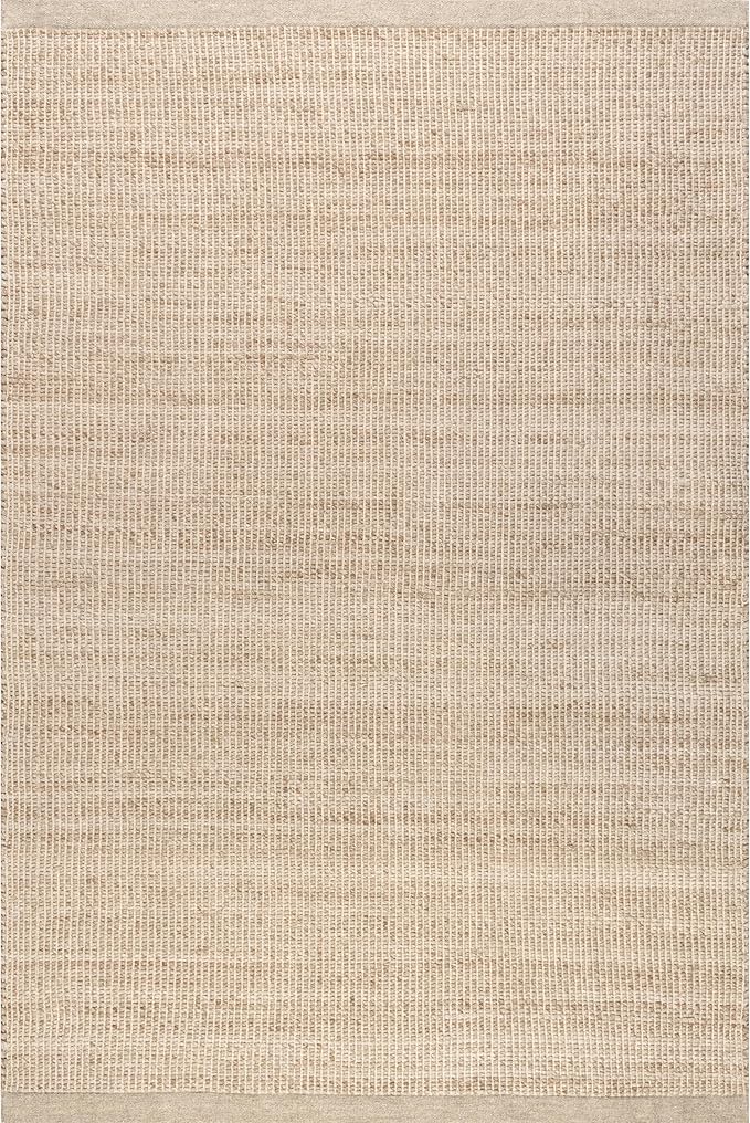 Rugs USA Palisades Marled Beige/Ivory, 6' x 9', Hand Woven, Marled, Tassel, Soft and Cozy, High Traffic, Stain Resistant, Easy Clean, Durable Area Rug for Bedroom, Living Room, Dining, Den, Foyer