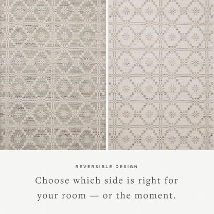 Loloi Angela Rose Rivers Collection RIV-02 Lagoon/Ivory 2'-3" x 3'-9" Reversible Accent Rug