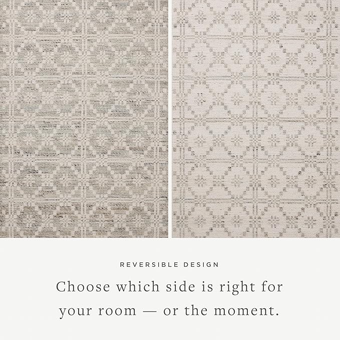 Loloi Angela Rose Rivers Collection RIV-02 Lagoon/Ivory 2'-6" x 7'-6" Reversible Runner Rug