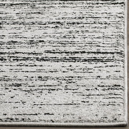 SAFAVIEH Adirondack Collection Runner Rug - 2'6" x 20', Silver & Black, Modern Ombre Design, Non Shedding & Easy to Clean, Ideal for Hallway, Foyer, Kitchen, Entryway, Bedroom (ADR113A)