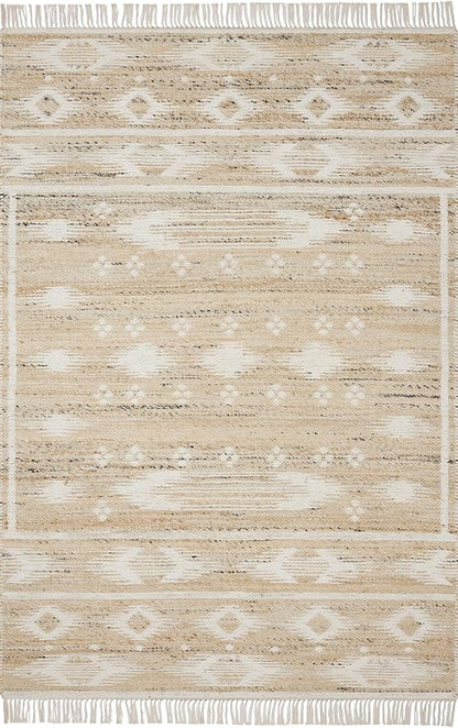 Loloi Angela Rose Rivers Collection RIV-04 Natural/Ivory 8'-6" x 11'-6" Reversible Area Rug