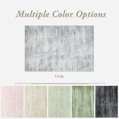 Modern Abstract Neutral Grey Kitchen Rugs Non Slip Washable Low Pile Bedside Rug Runners 2x6 Light Gray Floor Covering Carpet for Bathroom Laundry Room 2 x 6