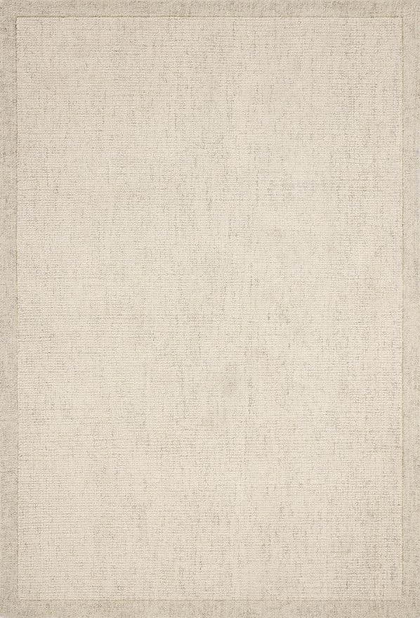 Loloi Magnolia Home by Joanna Gaines Henley Collection HNY-01 Ivory/Smoke 5'-0" x 7'-6" Area Rug