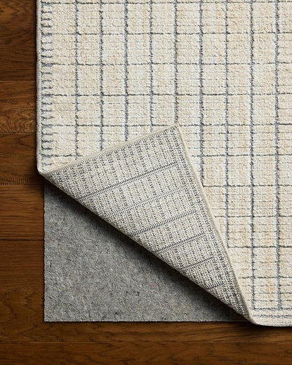 Loloi Amber Lewis Bexley Collection BEX-04 Slate/Natural 2'-7" x 4' Accent Rug Neutral, Textured, Living, Bedroom, Dining, Carpet