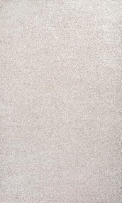Eyely UES100D-8 Supersoft Haze Solid Low-Pile Indoor Area Rug Casual;Contemporary;Solid;Traditional, Bedroom, Kitchen, Living Room, Easy-Cleaning, Non-Shedding, 8 X 10, Ivory