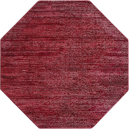 Unique Loom Finsbury Collection Area Rug - Kate (5' 3" Octagon, Red)