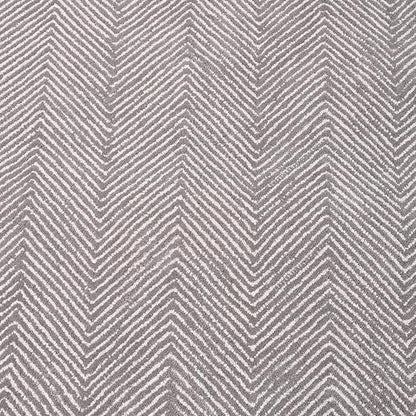 Modern Herringbone Chevron Collection Handcrafted Wool Area Rug - Durable, Zigzag Pattern, for High Traffic, Contemporary Design for Living Room, Bedroom, Dining Room Decor (Smoke Grey, 2.6' x 8')