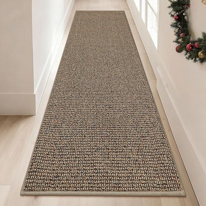 BEQHAUSE Hallway Runner Rugs 2x8, Hallway Rug Non-Slip Washable(Rolled-Up NO Creases), Runner Rug Absorbent Stain Resistant Hall Rug Carpet Runner, Entryway Rugs Floor Mat Laundry Room Rugs, Taupe